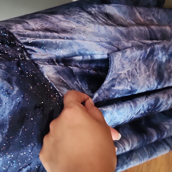 Justice Plus Size Velour Dress with Pockets - Picture 6 of 6